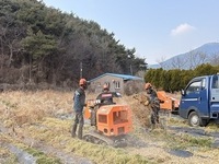 보령시, 영농부산물 파쇄지원단 운영