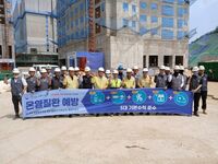 김영민 군산시 부시장,  건설 현장 폭염 대비 현장점검