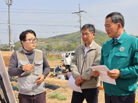 임실군의회 장종민 의장·김정흠 위원장,  임실 신평 하가지구 현장 방문